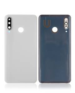 Replacement Back Cover With Camera Lens Compatible For Huawei P30 Lite / Nova 4E (6GB RAM / Without Logo) (Pearl White)