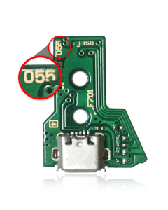 Replacement USB Charging Port Socket Board With 12 Pin Flex Cable JDS-050 / JDS-055 For Sony PS4 Controllers